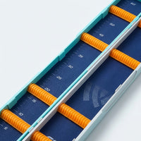 Tackle Box Fishing Gear Storage Case Float Box Plastic Thick Multi-functional 9cm Width Blue and White