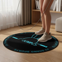 Round Jump Rope Mat Portable Shock Absorbing Exercise Pad Lightweight