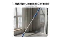 Extendable Design Telescopic Cleaning Pole Adjustable Length Aluminum Extension Rod Sturdy Construction Retractable Cleaning Handle Lightweight for Homeowners, Professional Cleaners, RV Owners, Outdoor, House Exterior, Commercial Buildings, Greenhouse