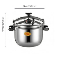 Release Valve Multifunction Pressure Cooker Thickened Base Stainless Steel Pressure Cooker Metal Lid Cookware Side Handles