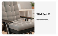 Adjustable Rest Lounger Foldable Design Reclining Chair Retractable Footrest