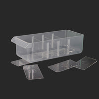 25-Piece Transparent Drawer-Type Parts Storage Cabinet with Dividers