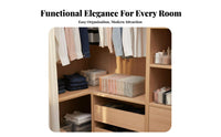 Pants Divider Box transparent Clothing Organizer Space-Saving for Closet, Drawer