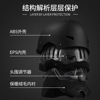 Professional Ski Helmet for Adults with Warm Lining and Impact Protection