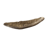 Sculptural Tray Silver Centerpiece Bowl Shallow for Dining Table, Living Room