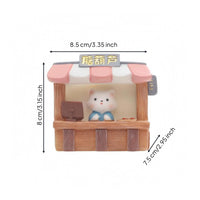 Mini House Planter Open Top Succulent Planter Miniature for Desk Display