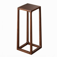 Tall Square Flower Table Sturdy Construction Plant Stand Stable Frame Elegant Design for Homeowners, Hosts, Balcony, Entryway