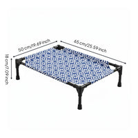 Mesh Dog Cot Easy Clean Elevated Pet Cot Indoor Outdoor Use Raised Pet Bed for Dogs, Cats, Summer