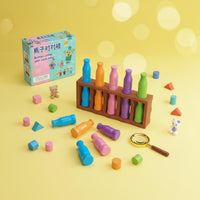 10 Bottles Parent-Child Interaction Color Bottle Memory Toy Educational Bottle Pair Matching Game Easy to Learn Blind Guessing Game for Children, Preschoolers, Classroom
