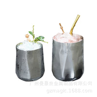 304 Stainless Steel Cocktail Glass, Diamond Shape, Julep Cup, 350ml or 600ml