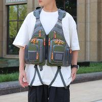Buoyancy Vest for Outdoor Water Sports with Multiple Pockets and Quick-Dry Fishing Vest