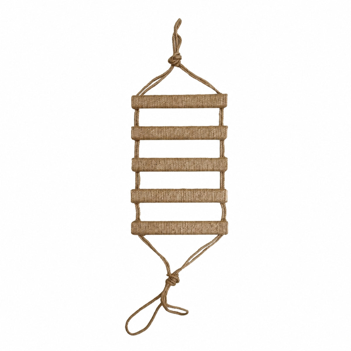 Scratch-Friendly Hanging Cat Ladder Wall-Mounted Cat Climbing Ladder with Sisal Rope Non-Slip Pet Furniture Long-Wearing for Cats