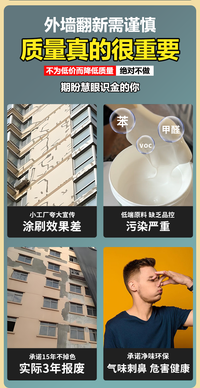 外墙乳胶漆防水防晒水泥墙面户外彩色涂鸦专用油漆家用自刷涂料