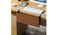 No-Drill Clamp-on Desk Extender Space-Saving Foldable Desk Extension Board Easy to Install Tray Stable for Telecommuter Workers, Students, Home Office, Small Areas, Study Corner