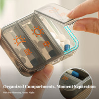 Weekly Detachable medication Case Portable Design Weekly medication Organizer Sealed Lid