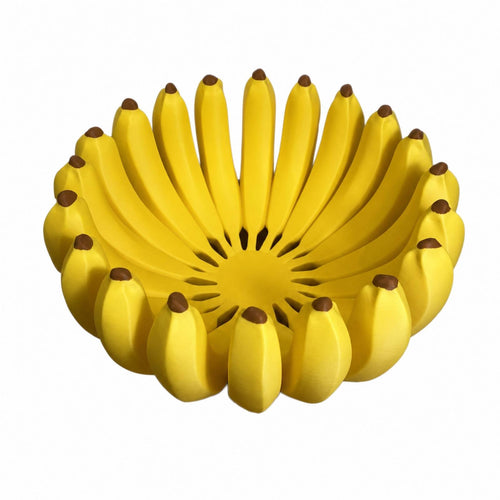 Banana-Shaped Bowl Three-dimensionalPrinted Banana Basket Playful Candy Bowl for Kitchen