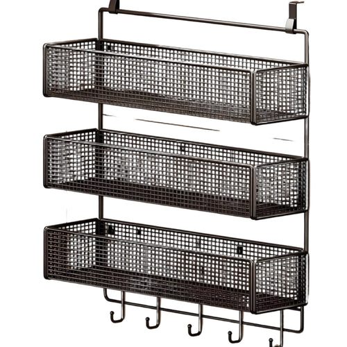 Cabinet Door Storage Rack Large Capacity Hanging Seasoning Organizer