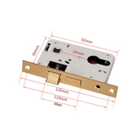Universal door lock frame, quiet latch, interior privacy lock, adjustable for wooden room doors, easy installation, home security