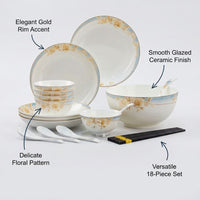 Youthful Bloom Bone China Dinnerware Set