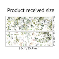 Greenery Butterfly Wall Sticker Self Botanical Vine Mural