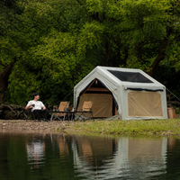 4-Person Tent, Automatic Inflatable Air Tent, 3000mm Waterproof, Oxford Fabric, 4-Season Compatible, Camping, Outdoor