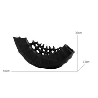 Metal Sculpture Openwork Geometric Sculpture Faceted Desk Figurine for Living Room, Bookshelf