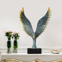 Eagle Spread Wings Resin Figurine for TV Cabinet Decor