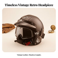 Long-Lasting ABS Shell 3/4 Motorcycle Helmet Quick Release Buckle 3/4 Uncovered Face Motorcycle Helmet Removable Lining Riding Gear Breathable Interior for Men, Women, Motorcyclists, Cruising, Commuting