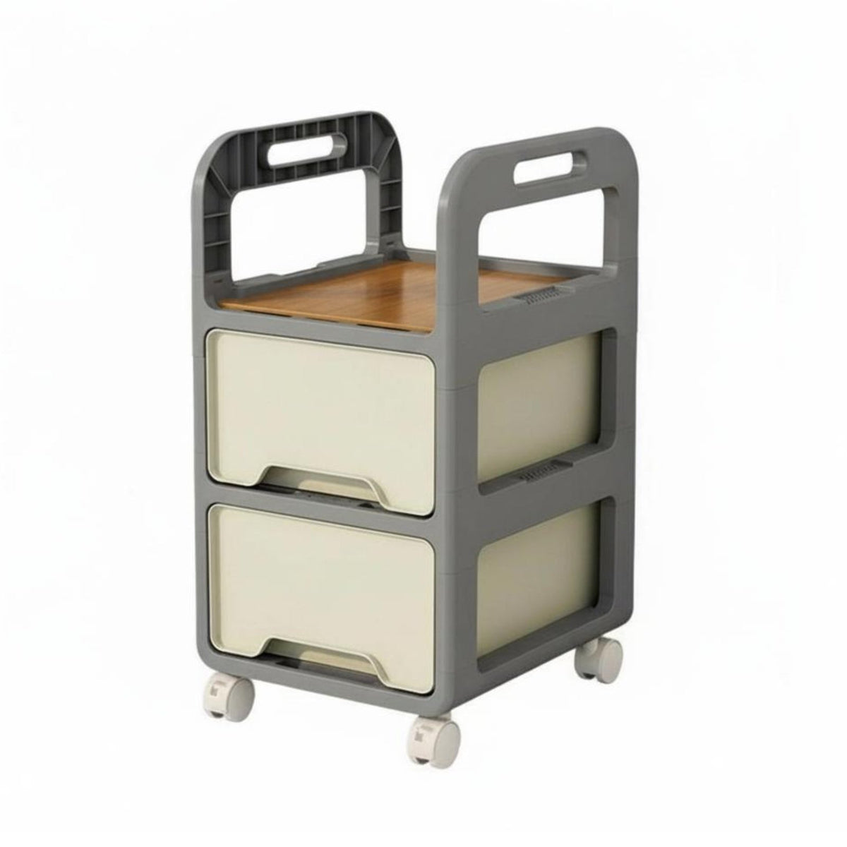 Slim Rolling Storage Cart Space-Saving Narrow Rolling Rack Multitier Design