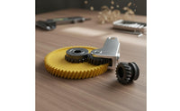 Helical Gear Filament Feeder Kit Wear Resistant Printer Filament Feeder Upgrade Kit Smooth Hardened Steel Double Drive Gears