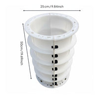 Photovoltaic Pier Mold Reusable Cylindrical Concrete Form Stackable Design