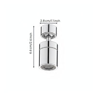 360 Degree Rotation Swivel Faucet Extender Easy Installation Anti Splash Faucet Aerator Water Saving Rotating Sink Nozzle Leak Proof for Kitchen