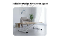 elevateTop Coffee Table Multi-Functional elevateTop Dining Table Height-Adjustable Space-Saving Furniture for Home Office Workers, Homeowners, Living Room