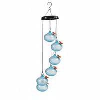 Wind Chime Bird Feeder Dispenser Easy to Hang Garden Decor Colorful