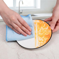 Large Microfibre Cloths for Glass, Super-Fine Microfibre Cloth and Cleaning Cloths, 30x40cm Water-Spot Resistant Sewn Border Finish