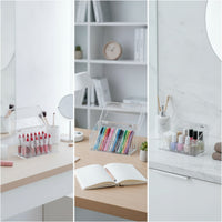 18 Compartment Cosmetic Organizer Dustproof Lipstick Organizer with Dust Cover Space-Saving Lipstick Holder with Dust Cover for Cosmetic Aficionados