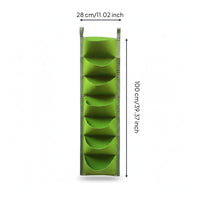 7-Pocket Hanging Planter Rectangular Hanging Pocket Planter Multiple Pockets