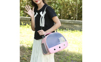 Pet Carrier Backpack Lightweight Small Animal Travel Bag Removable Washable Mat Clear View Animal Travel Bag for Pet Checkup Visits