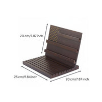 Wooden Coin Display Storage Space-Saving Wood Medal Display for Office Desk