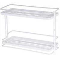 Counter Shelf Organizer with Two Tiers Ventilated Countertop Shelf Organizer