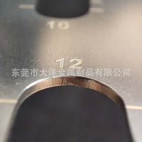 皮具切割角尺R定规 不锈钢圆尺 手工皮革工具圆弧尺子角度尺