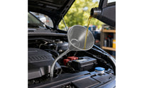 Galvanized Steel Funnel with Flexible Hose Wide-Mouth Metal Funnel with Filter Heavy-Duty Difficult-to-Reach for Mechanics, Garage