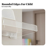 Clear surfacemounted shelf Sturdy Clear surfacemounted Shelf multifunctional for homeowners