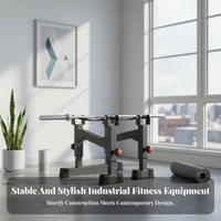 2 Pieces Shock Absorbing Adjustable Deadlift Stand Heavy Duty Barbell Rack Floor Protection Deadlift Pulling Blocks Anti-Slip Design for Powerlifters, Weightlifters, Home Gym