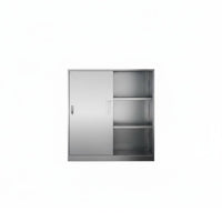 Lowoutsideline Steel Cabinet Lockable Metal Lockertype Cabinet Rustproof Long-Lasting for Office Workers, Bedroom, Garage
