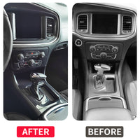 Dodge Charger 2016-2021 Gear Shift Panel Trim and Center Console Air Conditioning Panel Cover Set (5 Pieces)