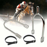 Knight Equipment Crystal-Studded Spur with PU Leather Adjustable Strap