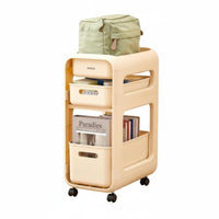 Mobile Backpack Rack Sturdy Construction Multi-Tier Rolling Organizer for Office