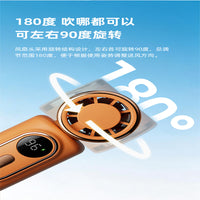 2026新款迷你便携高速手持风扇无极调速100档强力户外小风扇