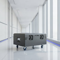 par Lighting Case with Wheels Reinforced Reinforced Travel Enclosure with Wheels Rolling for Event Planners, Live Events